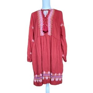 🌼 New Without tags Knox Rose Dress Size XXL Burgundy Color